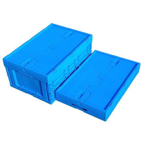 Sammenleggbar kasse med lokk